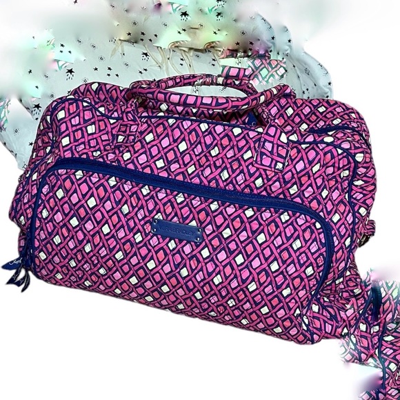 Vera Bradley  Pink/Blue Travel‎ bag - Picture 2 of 12